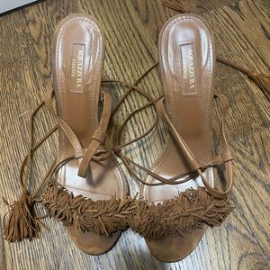 Aquazzura brown heeled sandals